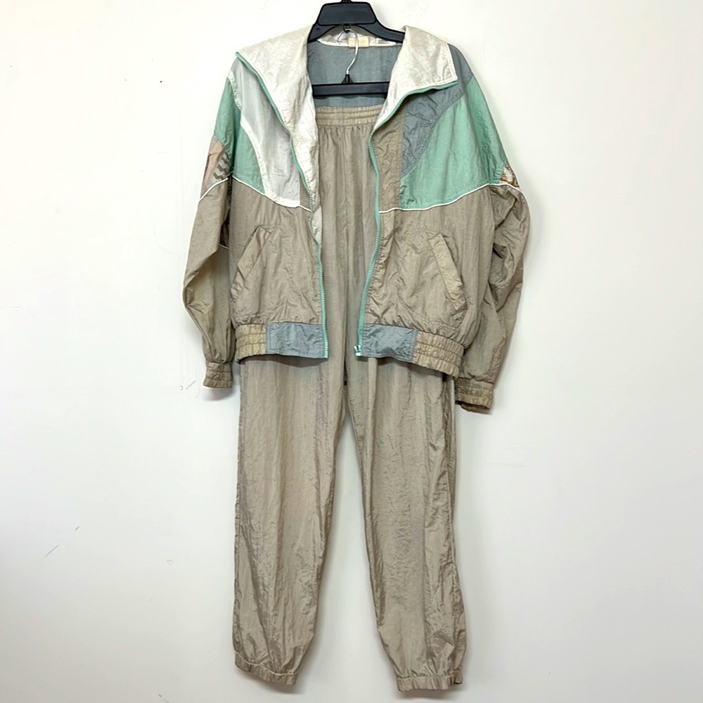 🌞 Athletic Works vintage matching 2 piece track suit pants & jacket women size M